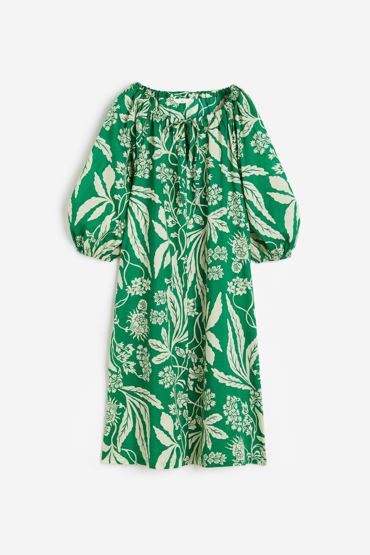 hmfloraldressgreen