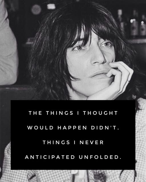 Patti Smith: «Η ιδέα της λύτρωσης είναι πάντα καλά νέα, ακόμα κι αν σημαίνει θυσίες ή κάποιες δύσκολες στιγμές»