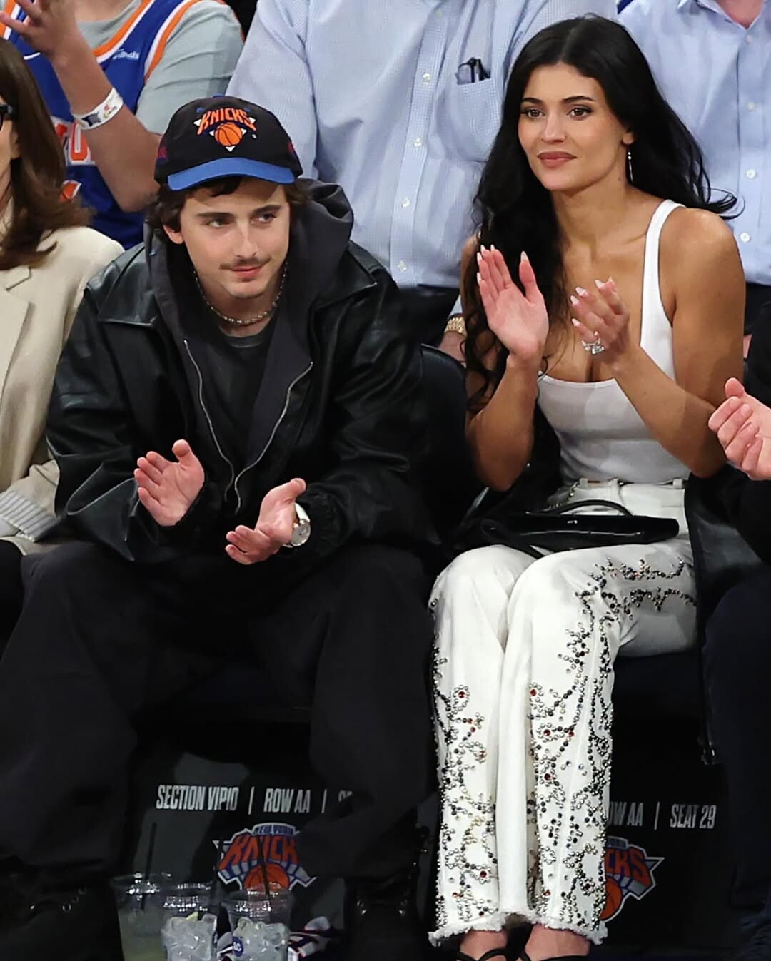 Τιμοτέ Σαλαμέ και Κάιλι Τζένερ σε courtside ραντεβού στο Madison Square Garden για τους Knicks