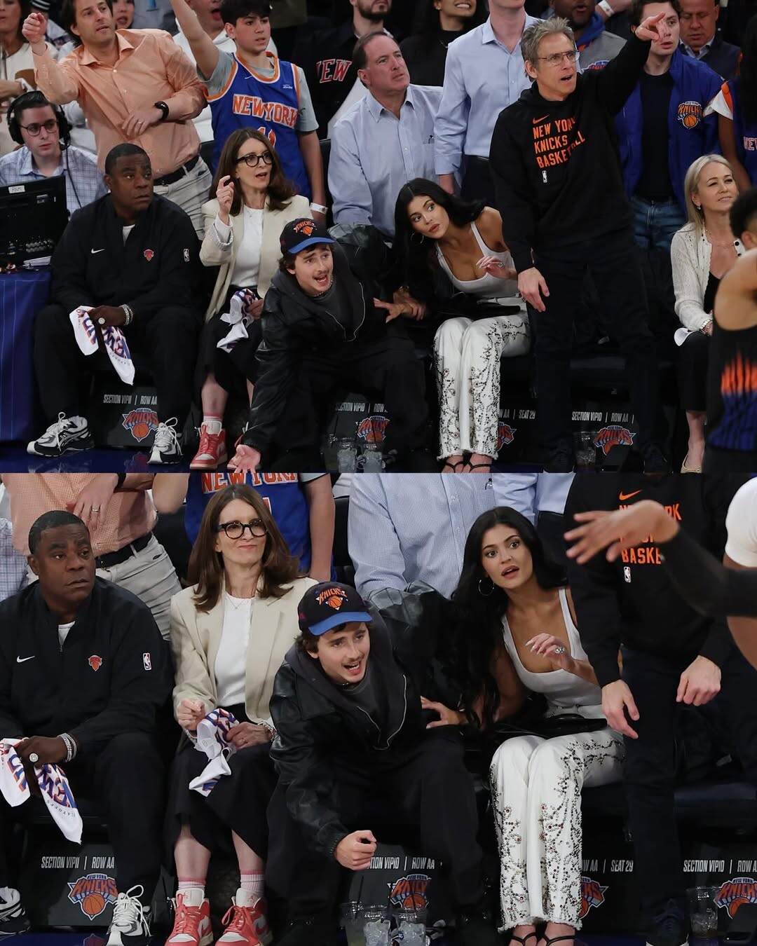 Τιμοτέ Σαλαμέ και Κάιλι Τζένερ σε courtside ραντεβού στο Madison Square Garden για τους Knicks